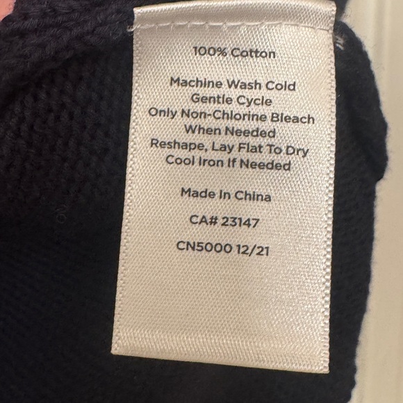 Talbots Navy Sleeveless Tank with Tassel Hem NWT - Picture 9 of 9